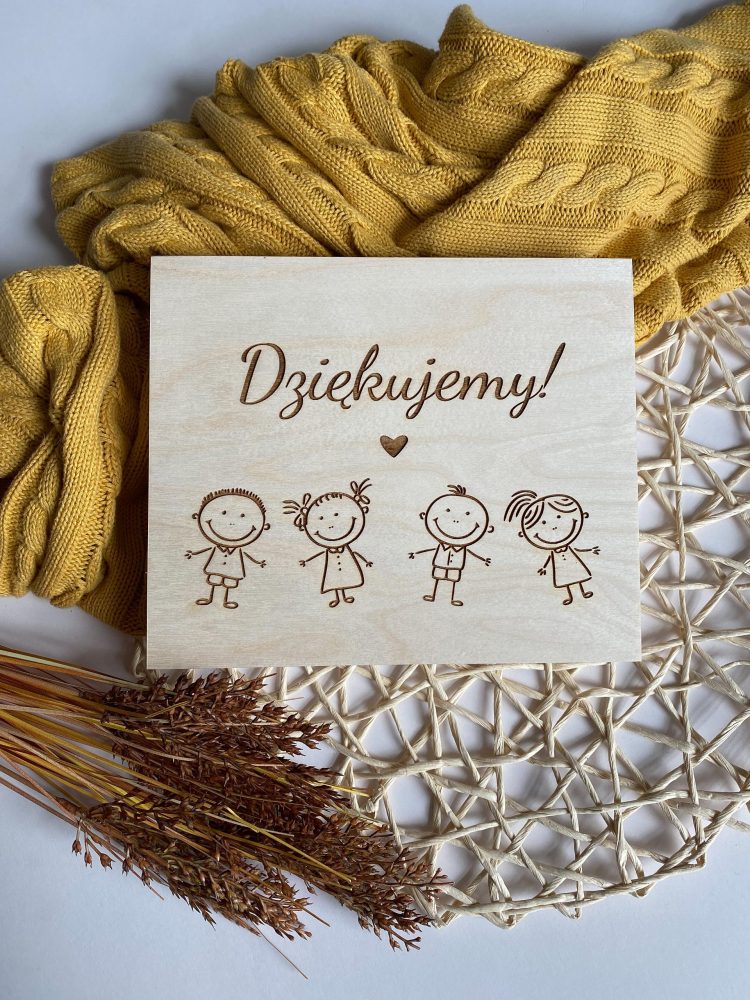 Pudełko na czekoladki Merci Podziękowanie dla nauczyciela