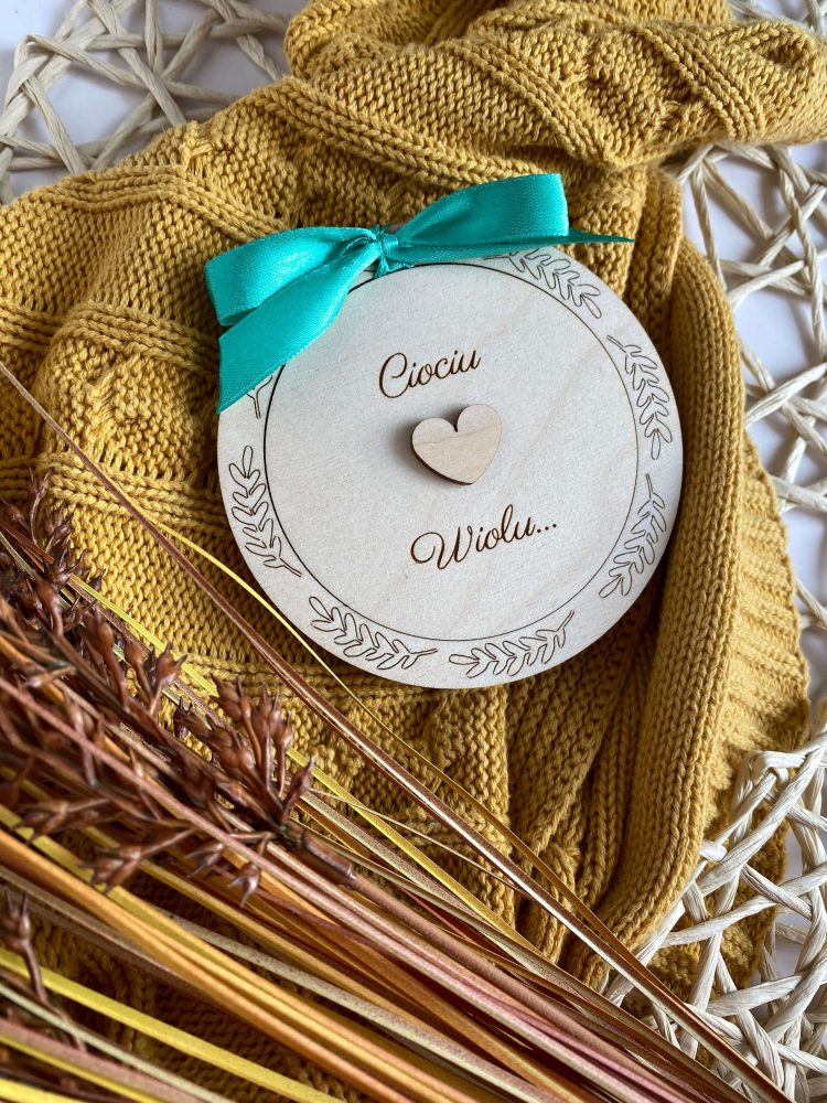 Krążek z zapytaniem do rodziców chrzestnych