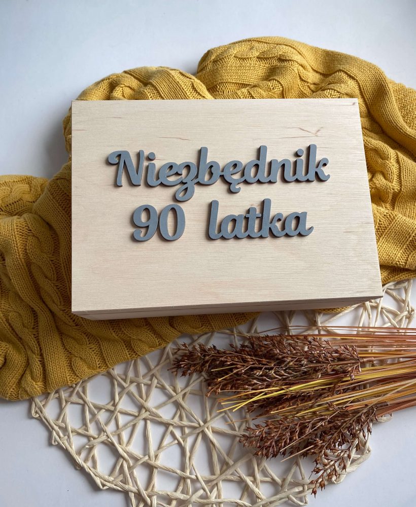 Skrzyneczka prezentowa - Niezbędnik na urodziny