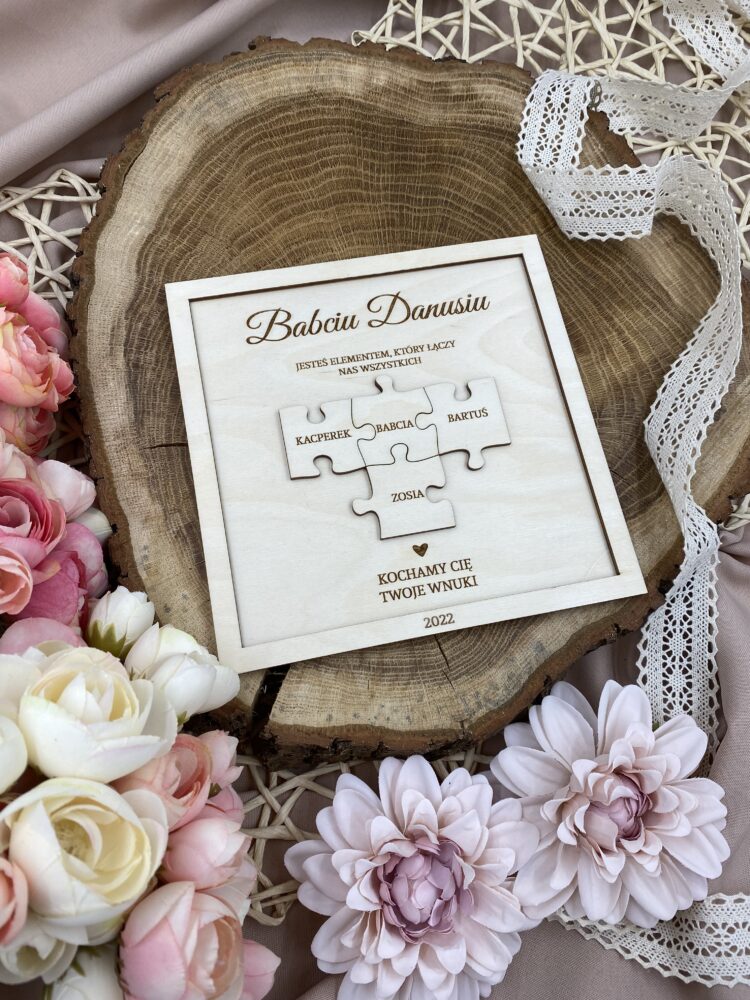Ramka dla dziadków puzzle