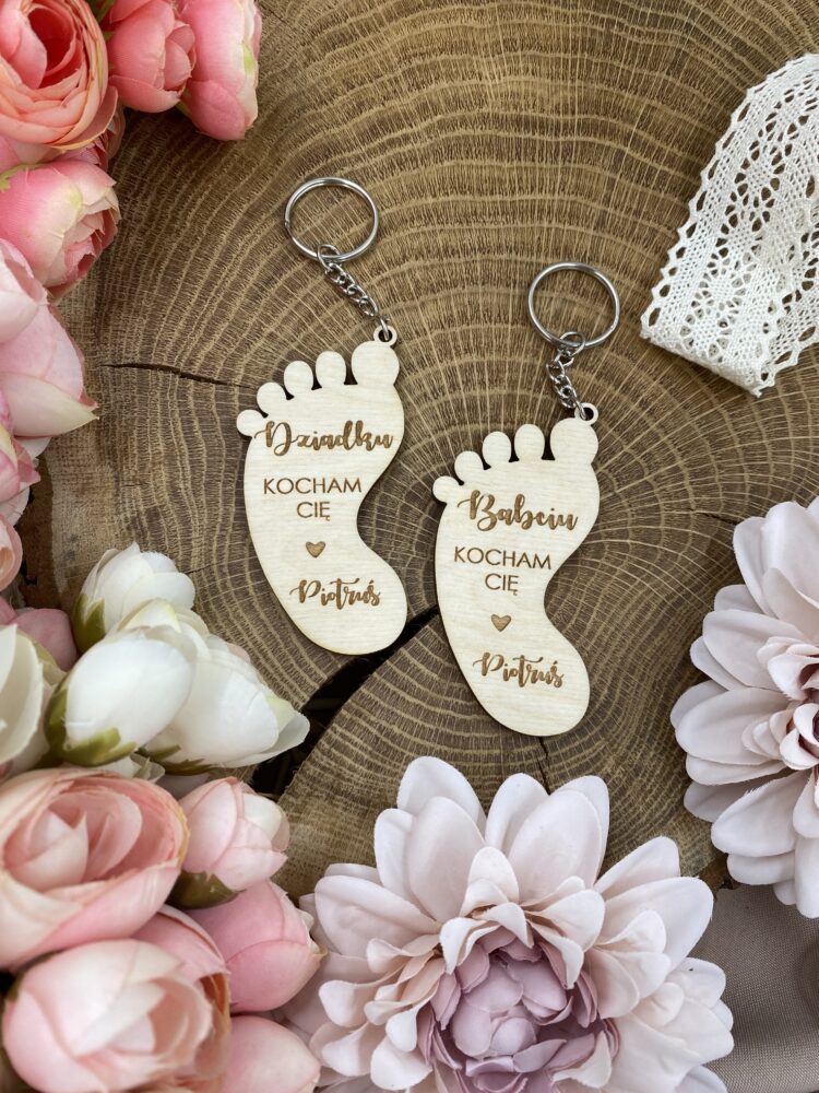 Brelok dla Dziadków Stópka