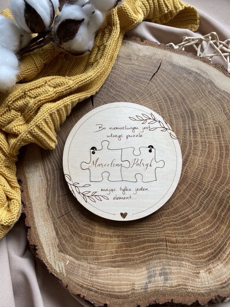 Zestaw walentynkowych breloków puzzle - obrazek 4