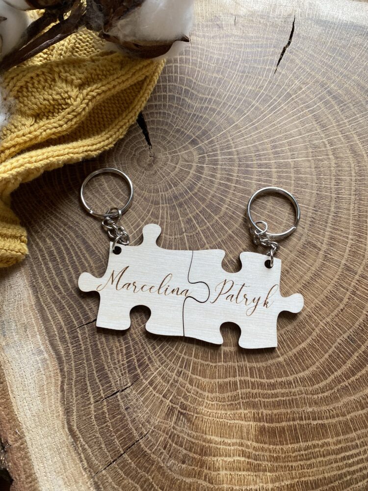 Zestaw walentynkowych breloków puzzle - obrazek 5