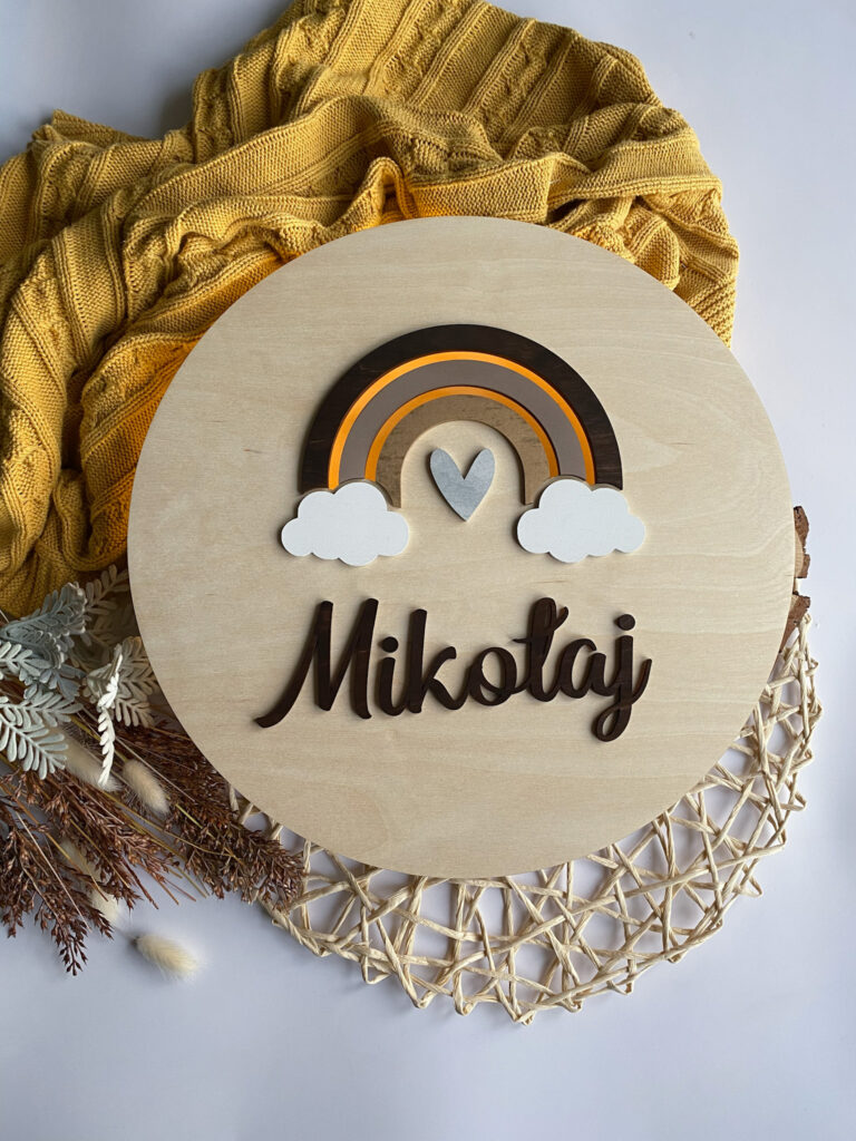 Lampka nocna dla dziecka tęcza