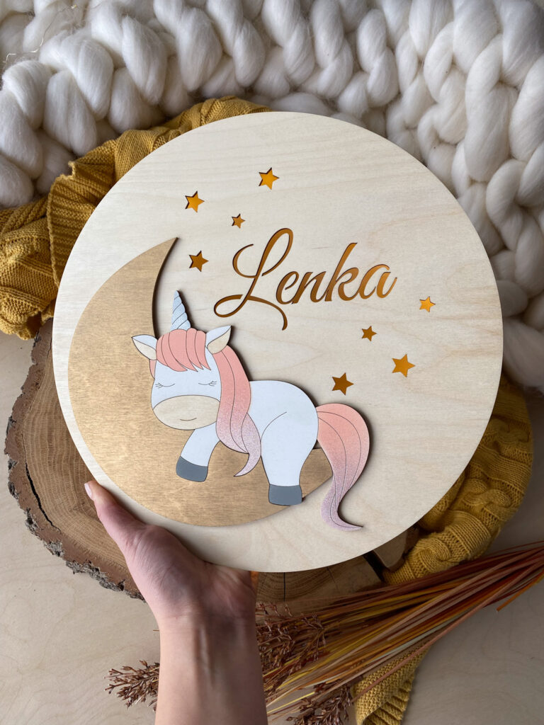 Lampka nocna dla dziecka Jednorożec - obrazek 3