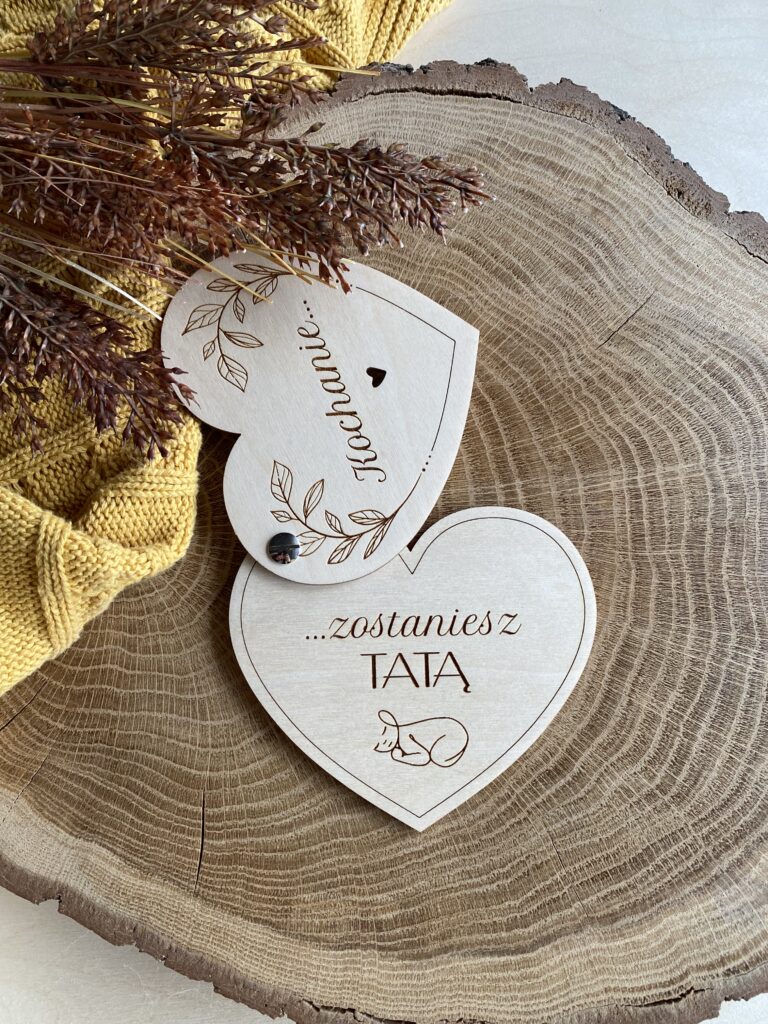 Otwierane serduszko zostaniesz Tatą