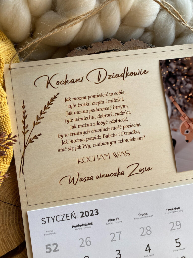 Kalendarz 2026 ze zdjęciem na Dzień Babci i Dziadka - obrazek 4