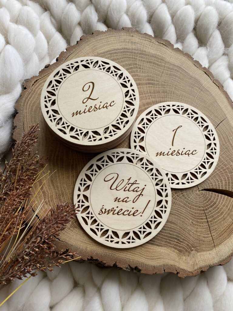 Tabliczki do zdjęć ażurowe - Zestaw