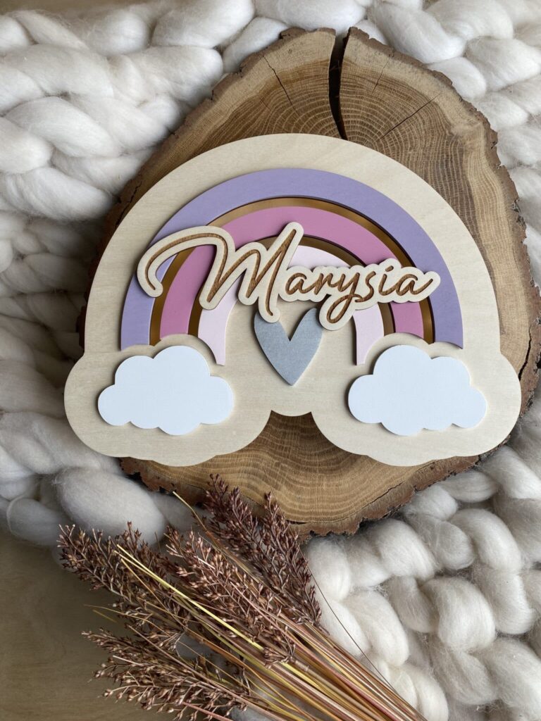 Lampka nocna dla dziecka w kształcie tęczy