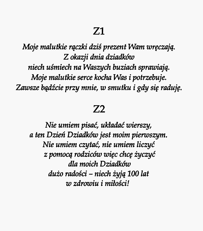 Ramka z życzeniami i zdjęciem na dzień babci i dziadka - obrazek 3