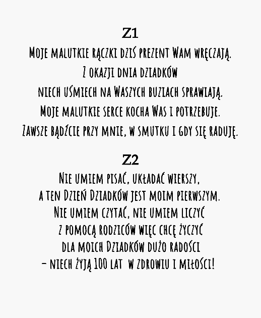 Tabliczka z życzeniami na dzień babci i dziadka suszone kwiaty - obrazek 4