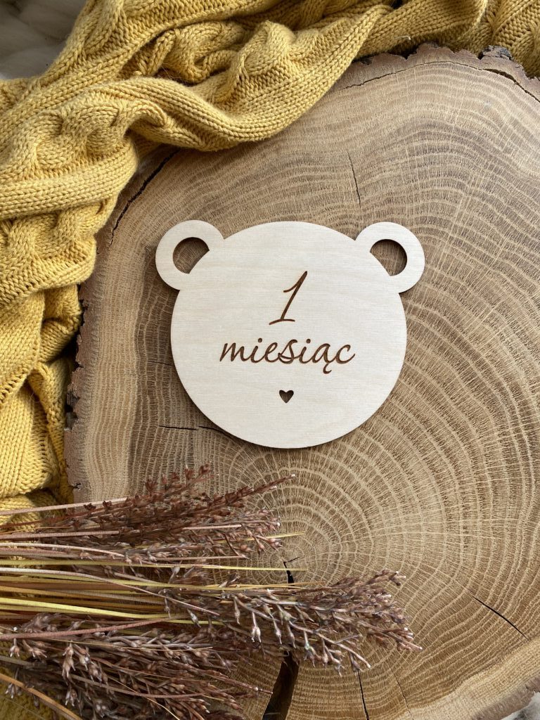 Tabliczki do zdjęć Misie - Zestaw