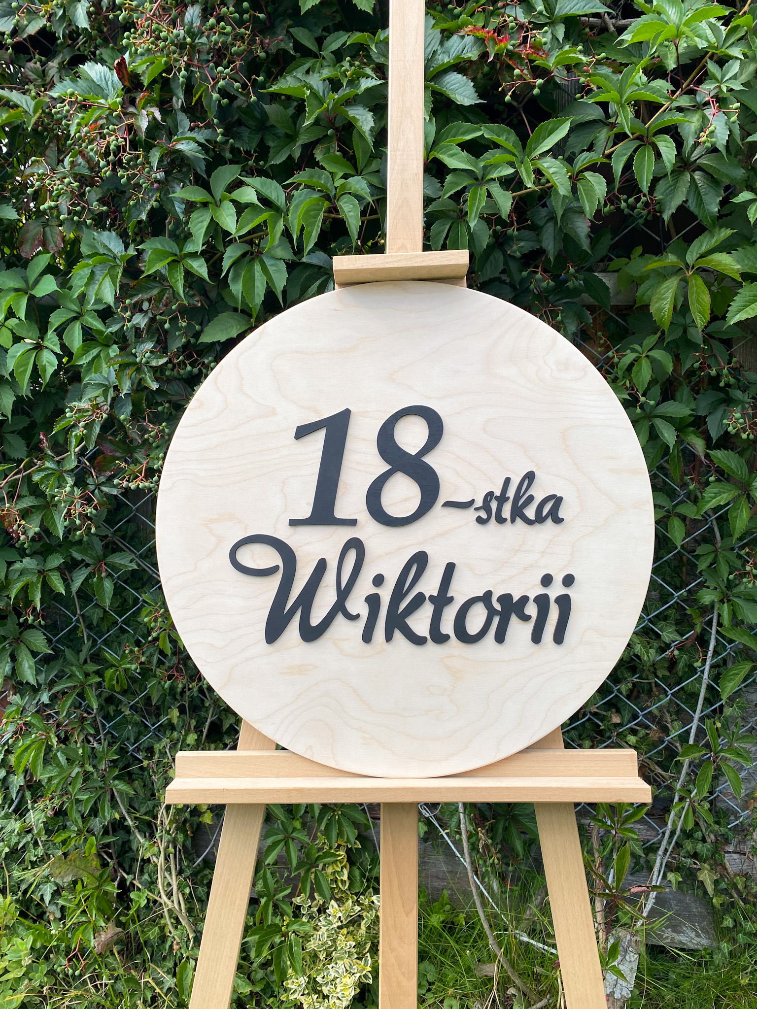 Drewniana tablica Urodzinowa