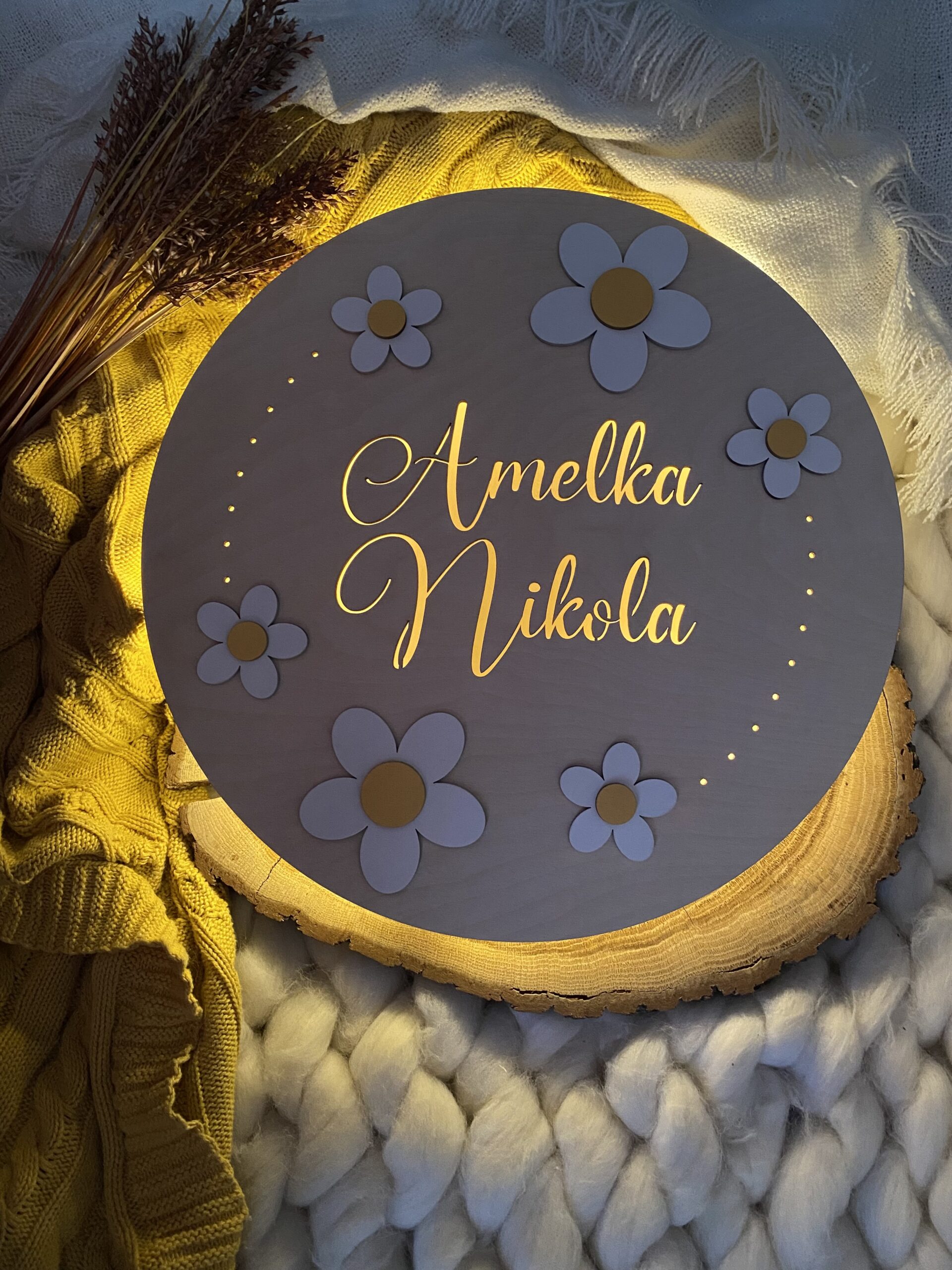 Lampka nocna dla dziecka Stokrotki - obrazek 2