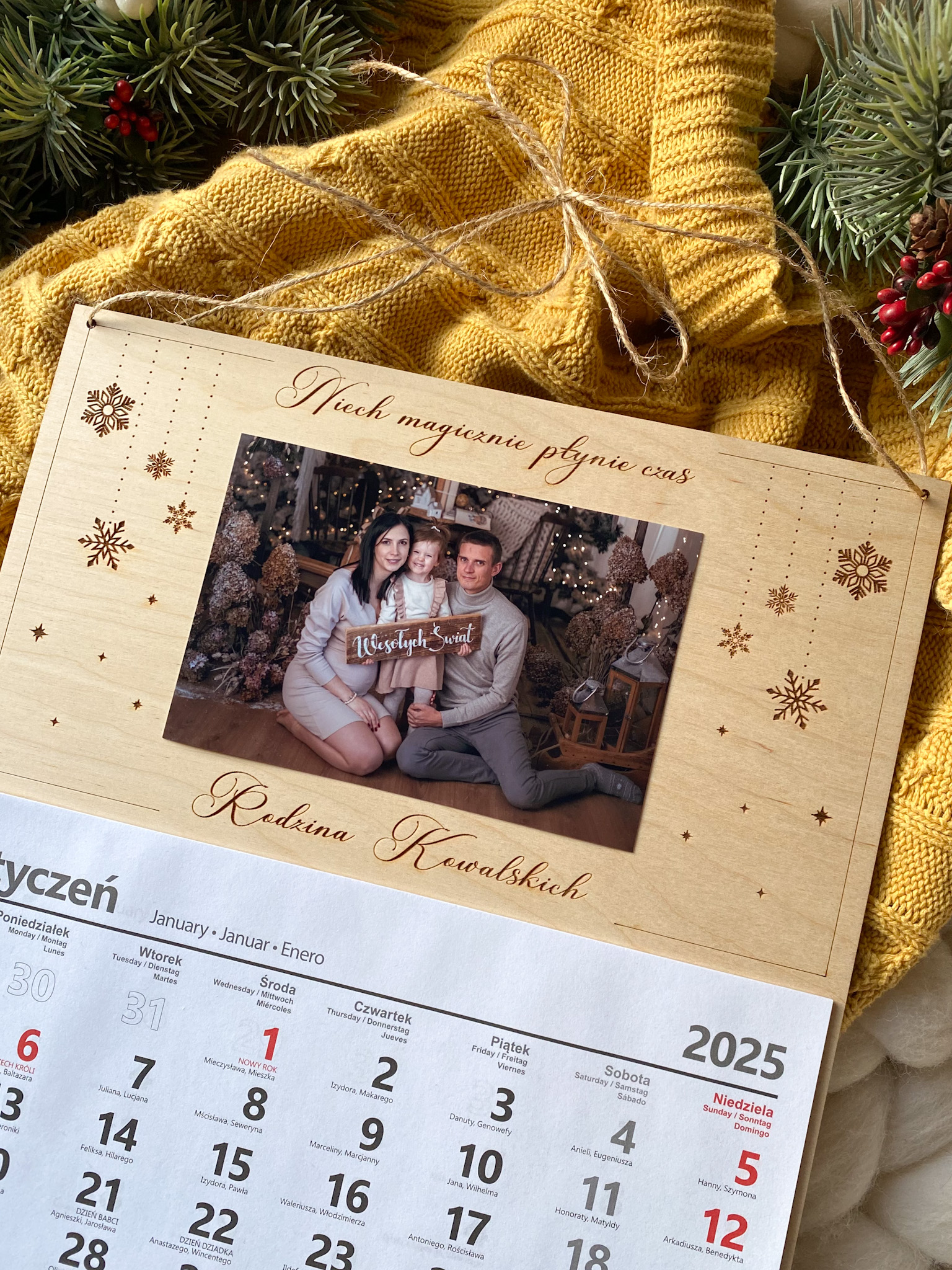 Kalendarz świąteczny ze zdjęciem 2026 - obrazek 3