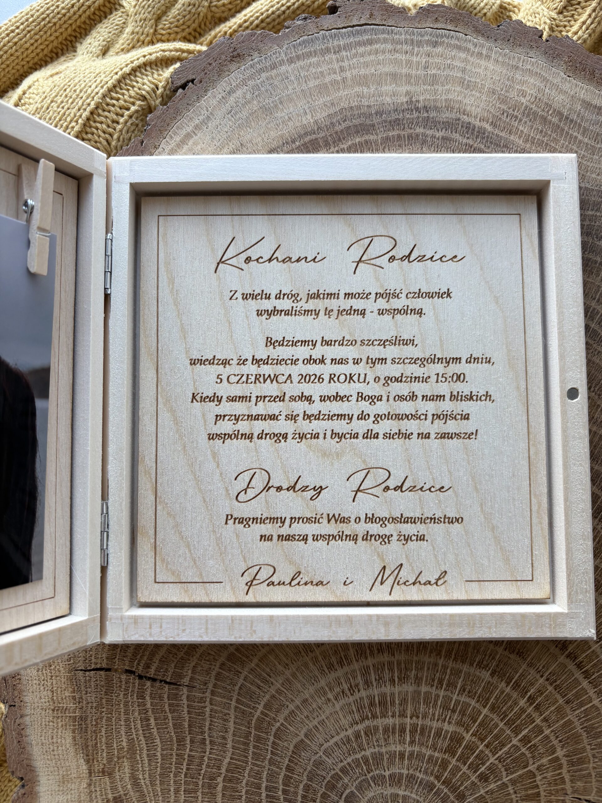 Pudełko z prośbą o błogosławieństwo ze zdjęciem - obrazek 4