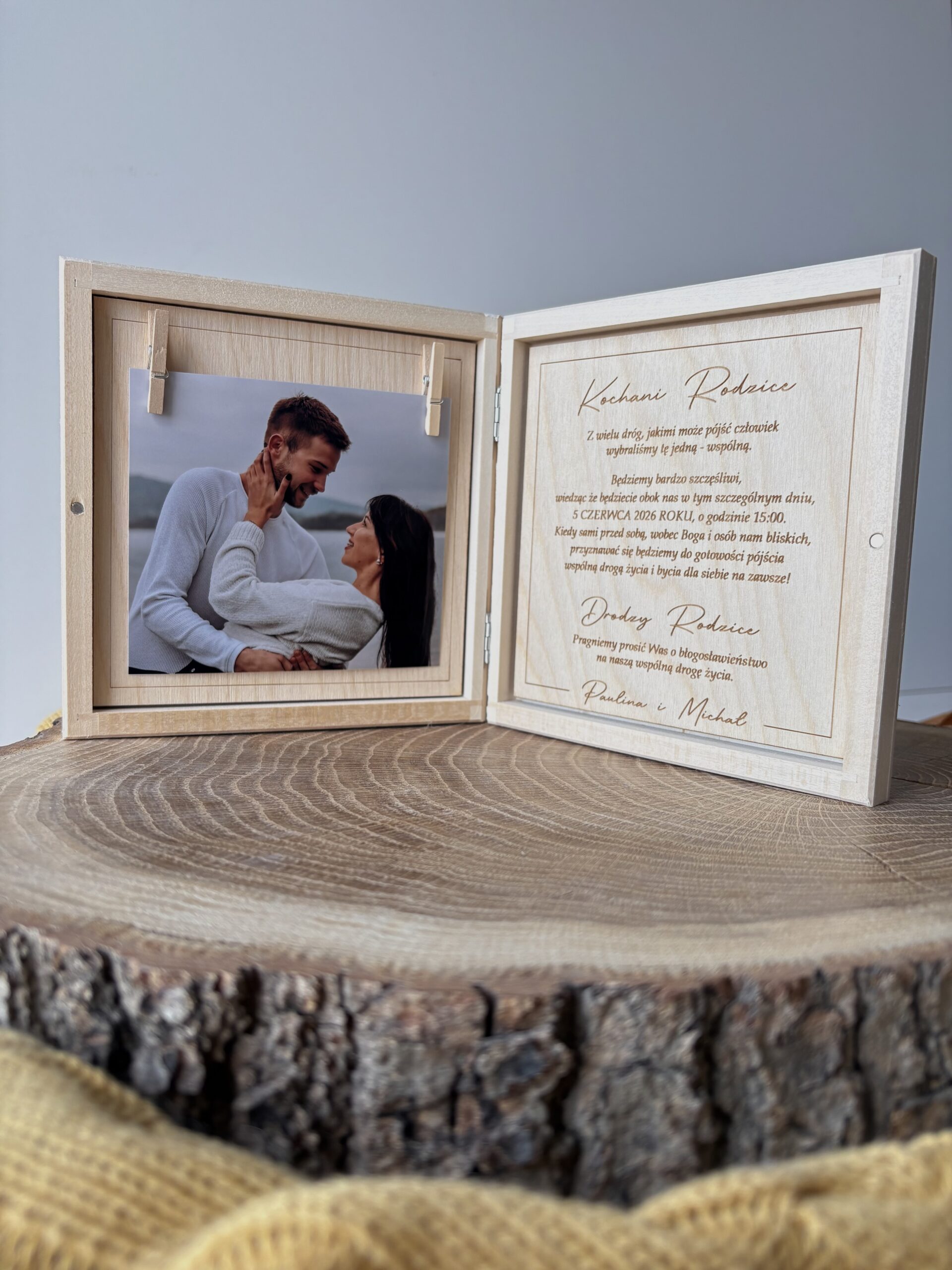 Pudełko z prośbą o błogosławieństwo ze zdjęciem - obrazek 3